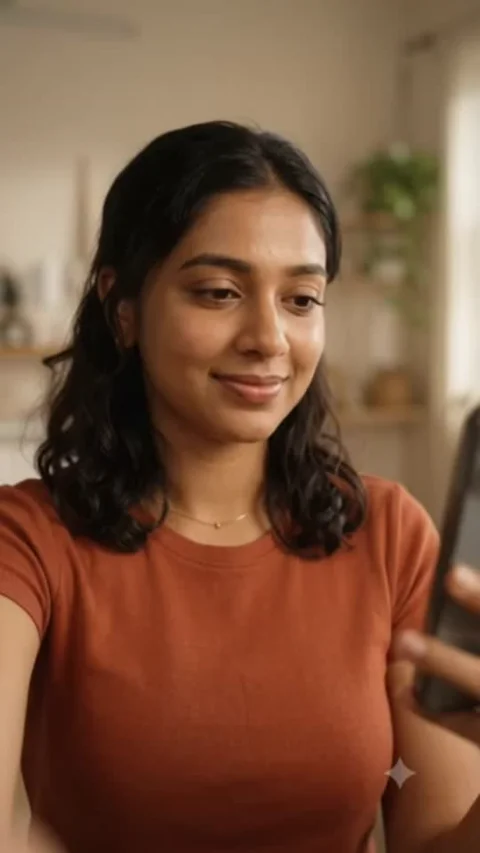 AI influencer talking-head ad